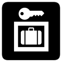 baggage, lockers svg vector icon