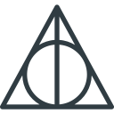 deathly, hallows, harry, magic, movie, potter, rune svg vector icon