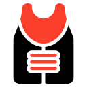 clothing, jacket, safety, security svg vector icon