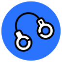 court, handcuffs, jail, justice, law, legal, police, prison svg vector icon
