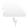 light,rain,sun,thunder,white icon