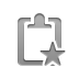 clipboard,star icon