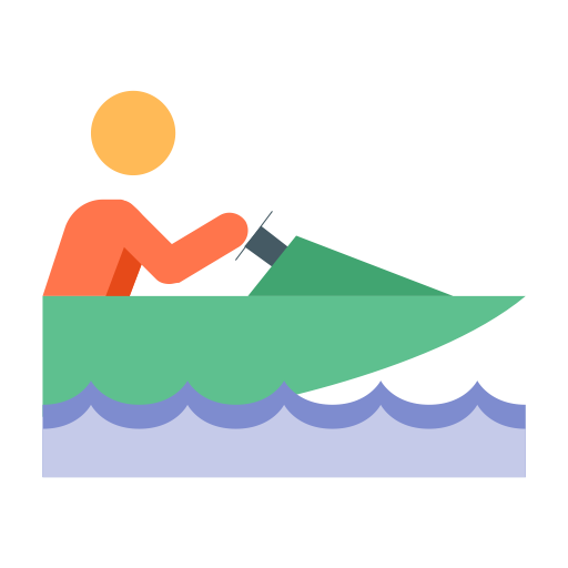Drag Boat svg vector icon