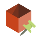 box,push,pin icon