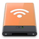 airport, orange, w icon