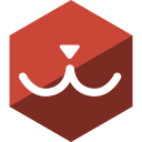 gloss, hexagon, media, miu, social svg vector icon