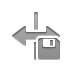 flip,horizontal,diskette icon