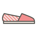 casual, espadrille shoes, fashion, footwear, shoes, trend, women svg vector icon
