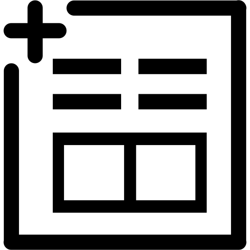 Add New Table svg vector icon