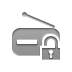 radio,lock,open icon