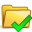 accept, closed, folder icon