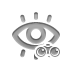 red,eye,binoculars icon