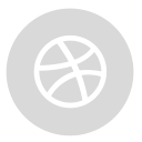 circle, dribbble, gray svg vector icon