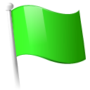 flag,green icon