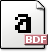 gnome,mime,application,font,bdf icon