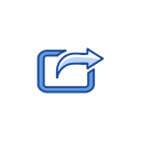 arrow right, download, pointer, share svg vector icon
