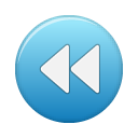 blue, button, rew icon
