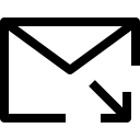 app, arrow, down, email, essential, ui svg vector icon