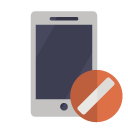 phone,cancel icon