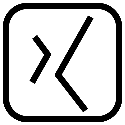 Xing Square svg vector icon