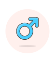 male, sign svg vector icon