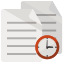 document,clock icon
