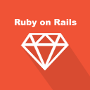back-end, long shadow, programming language, rails, ruby, web, web technology svg vector icon