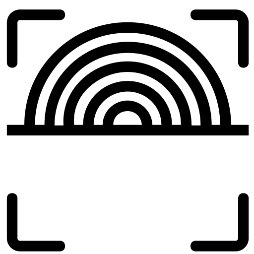 Gesture Scaning Identity svg vector icon