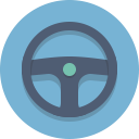 steering wheel svg vector icon