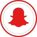 brand, logo, media, snapchat, social svg vector icon