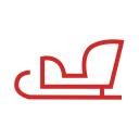 christmas, schlitten, schnee, sleigh, weihnachten, weihnachtsmann, x-mas svg vector icon