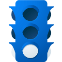 b, light, traffic icon