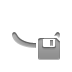 eye,closed,diskette icon