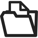 archive, documents, file, folder, open, sheet svg vector icon