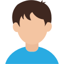 avatar, boy, cheerful, mark svg vector icon