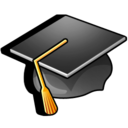 college hat, diploma, graduation, hat, student icon