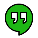 chatting, google, hangouts, media, service, social svg vector icon
