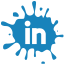 social,media,blot,set,linkedin icon