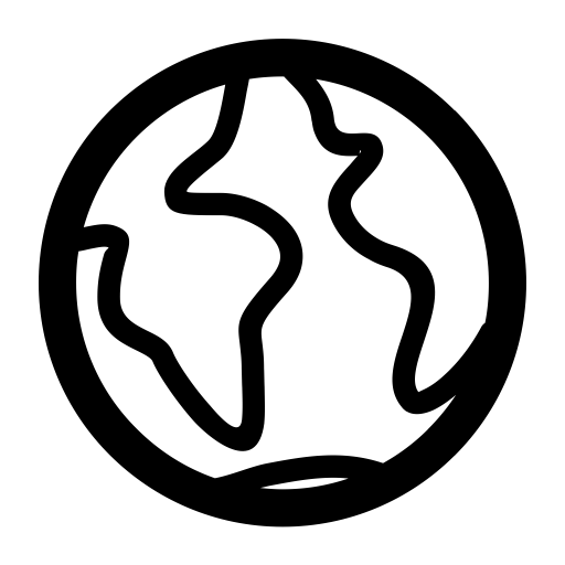 Earth svg vector icon