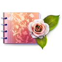 carnet, catalog, cd, d, dc, dccd, dcd, flower, flowers, love, lovely, rose icon