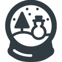 christmas, ornament, snow, snowbulb, toy svg vector icon
