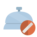 front,desk,cancel icon