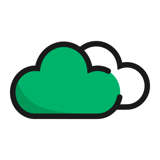 Cloudy svg vector icon