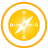 basic, compass, yellow icon