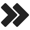 arrow, bt, double, move, navigation, right svg vector icon