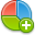 chart,pie,add,plus,graph icon