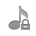 music,eighth,note,lock icon