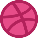 dribble, marketing, media, social, website svg vector icon