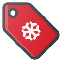 christmas, price, shopping, snowflake, tag, xmas svg vector icon