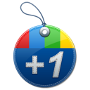 +1, google, label, one, plus, tag icon